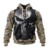 Arizona Cardinals Camo Custom Name & Number 3D Hoodie - Great Gift For Fans