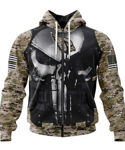 Arizona Cardinals Camo Custom Name & Number 3D Hoodie - Great Gift For Fans