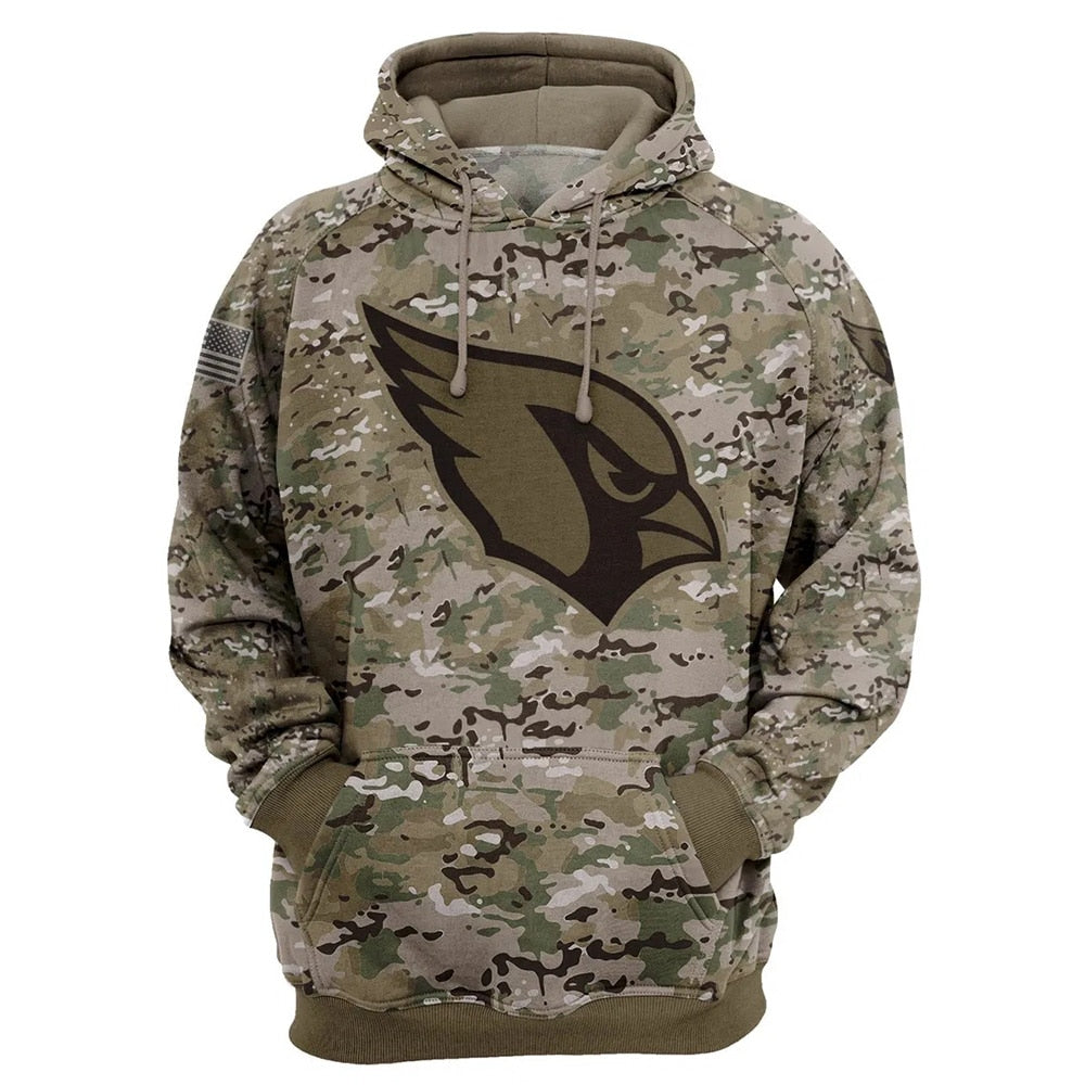 Arizona Cardinals Camo Printed 3D Hoodie - Ideal Fan Gift