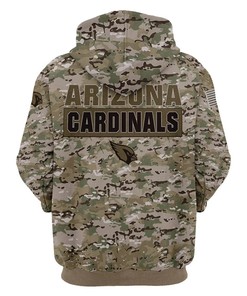 Arizona Cardinals Camo Printed 3D Hoodie - Ideal Fan Gift