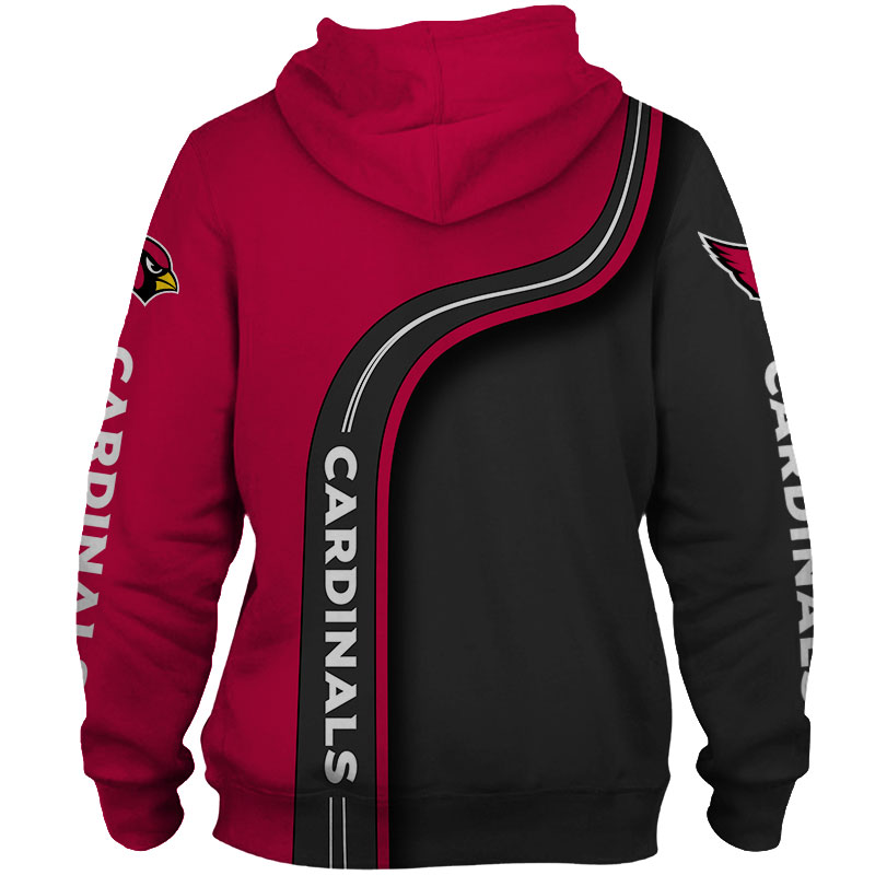 Arizona Cardinals Cute 3D Zip Hoodie - Great Gift For Fans