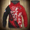 Arizona Cardinals Cute Cartoon Player 3D Design Zip Hoodie - Ideal Gift