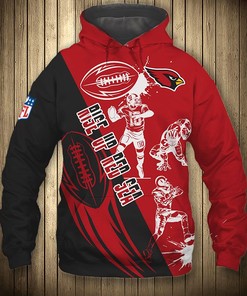 Arizona Cardinals Cute Cartoon Player 3D Design Zip Hoodie - Ideal Gift