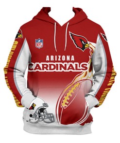 Arizona Cardinals Flame Balls 3D Zip Hoodie - Ideal Fan Gift