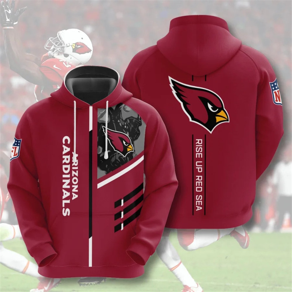 Arizona Cardinals Graphic 3 Lines Hoodie - Unique Fan Gift