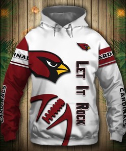 Arizona Cardinals Graphic Balls 3D Hoodie - Awesome Gift For Fans