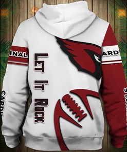 Arizona Cardinals Graphic Balls 3D Hoodie - Awesome Gift For Fans