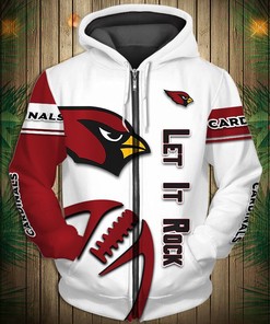 Arizona Cardinals Graphic Balls 3D Hoodie - Awesome Gift For Fans