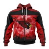 Arizona Cardinals Halloween Custom Name & Number 3D Hoodie - Great Fan Gift