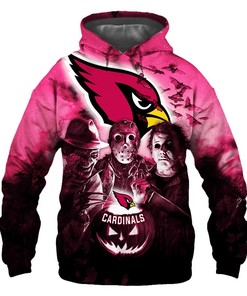 Arizona Cardinals Halloween Horror Night 3D Hoodie - Perfect For Fans
