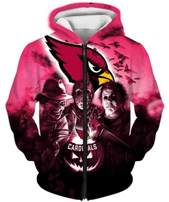 Arizona Cardinals Halloween Horror Night 3D Hoodie - Perfect For Fans
