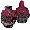 Arizona Cardinals Halloween Pumpkin Skull Print Zip Hoodie - Great Gift For Fans
