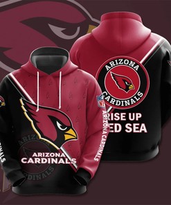Arizona Cardinals Hoodie Seal Motifs All Over Print Gifts For Fans