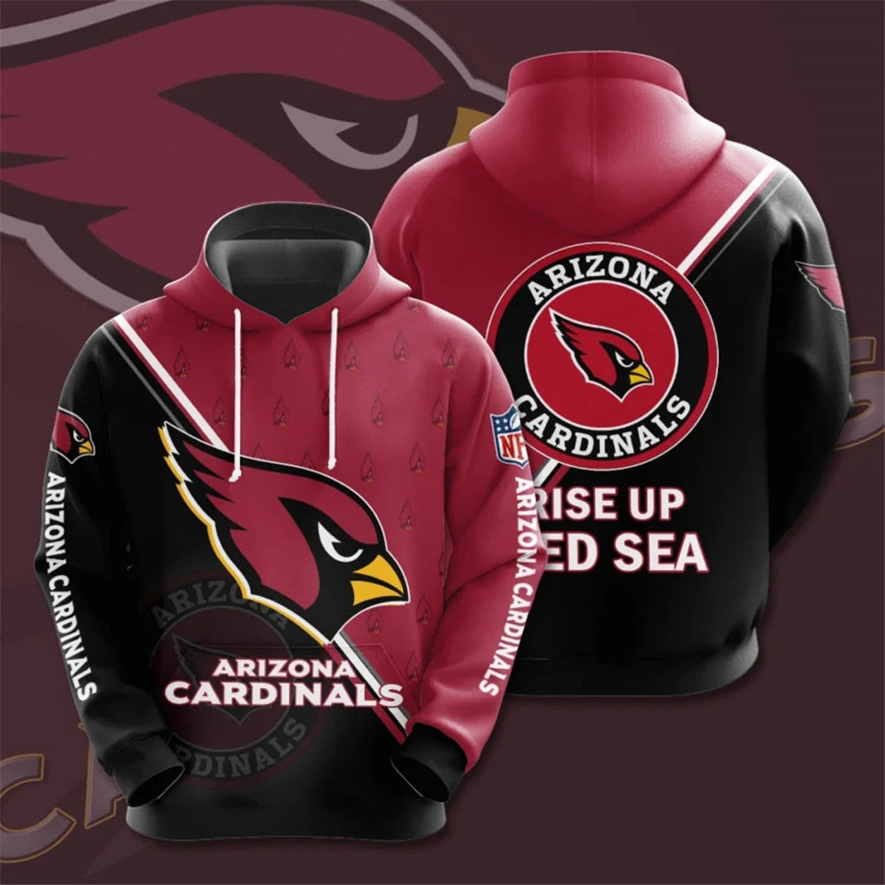 Arizona Cardinals Hoodie Seal Motifs All Over Print Gifts For Fans