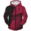 Arizona Cardinals Long Sleeve Zip Hoodie - Great Gift For Fans