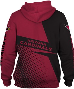 Arizona Cardinals Long Sleeve Zip Hoodie - Great Gift For Fans