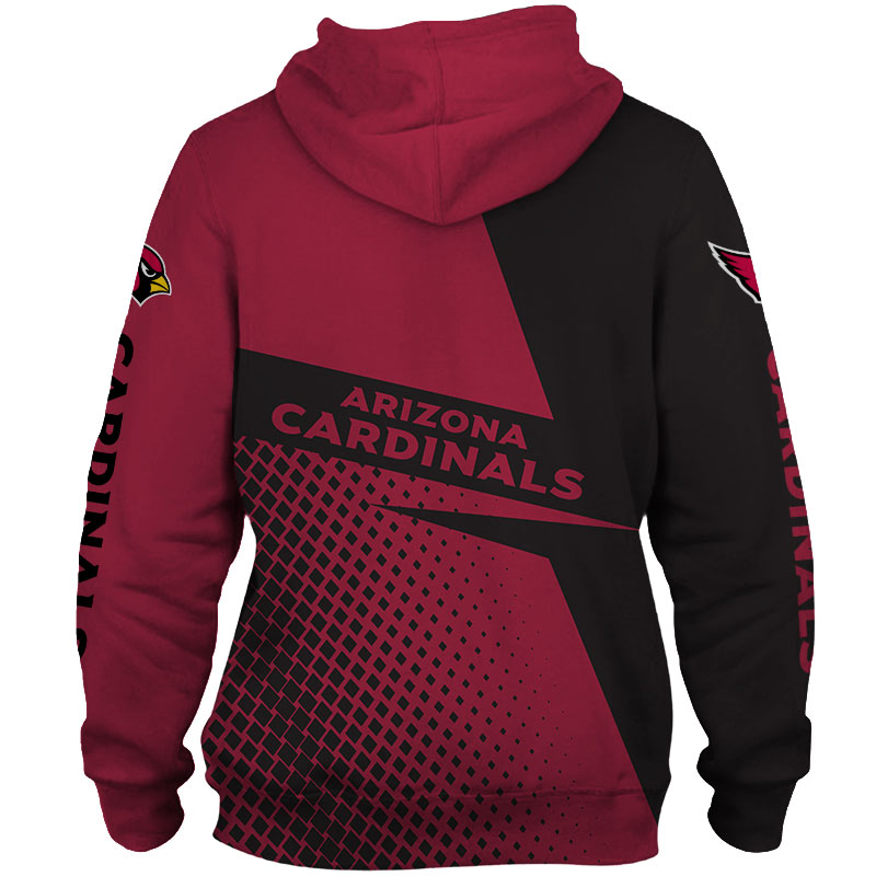 Arizona Cardinals Long Sleeve Zip Hoodie - Great Gift For Fans
