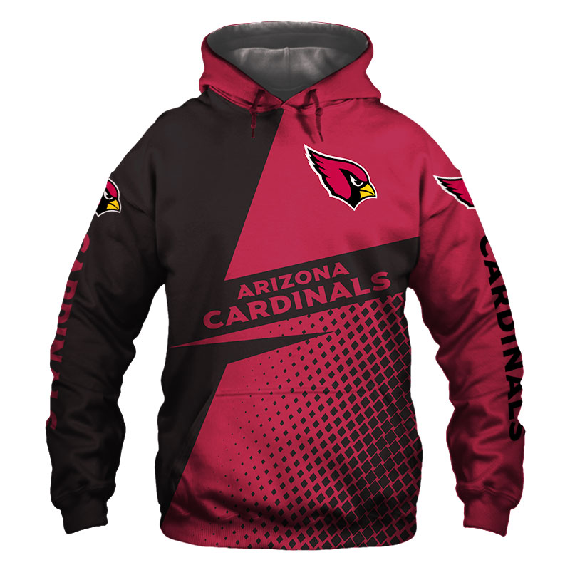 Arizona Cardinals Long Sleeve Zip Hoodie - Great Gift For Fans