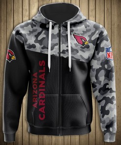 Arizona Cardinals Military Hoodie 3D All Over Print Long Sleeve New Season