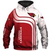 Arizona Cardinals One Way 3D Zip Hoodie - Perfect Gift For Fans