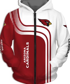 Arizona Cardinals One Way 3D Zip Hoodie - Perfect Gift For Fans