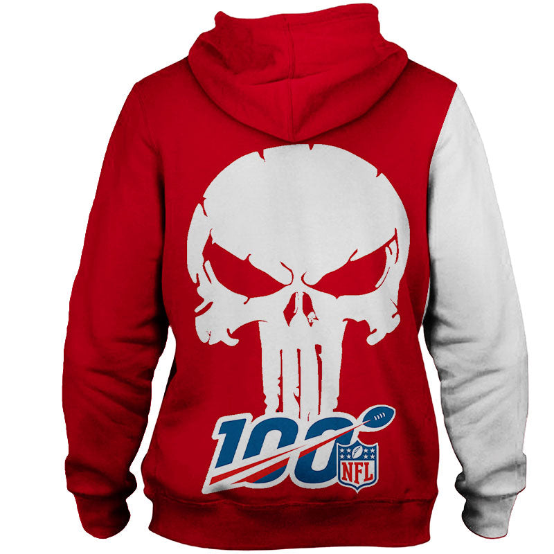 Arizona Cardinals Skull Printed 3D Hoodie - Great For Fans