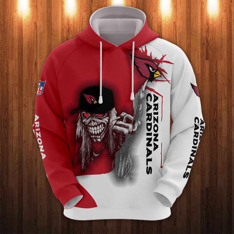 Arizona Cardinals Ultra Death Graphic 3D Hoodie - Great For Halloween