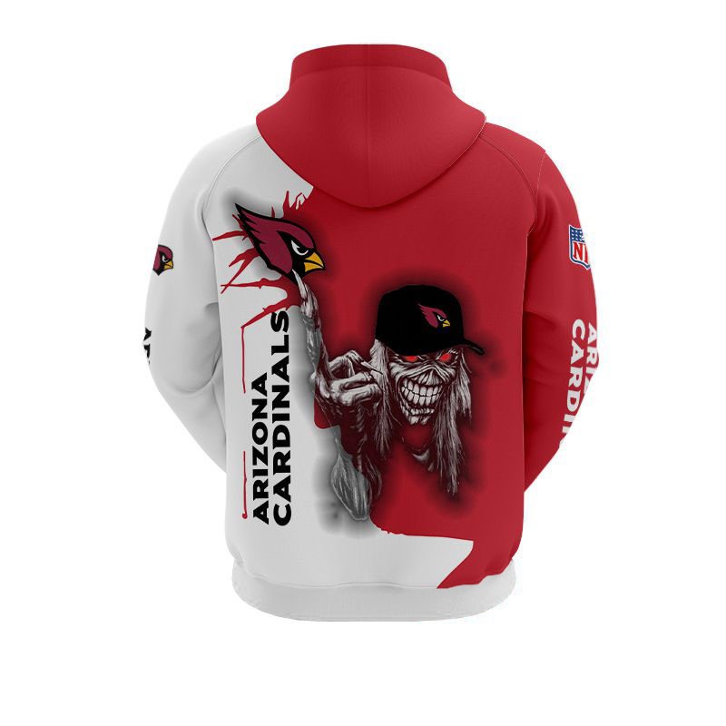 Arizona Cardinals Ultra Death Graphic 3D Hoodie - Great For Halloween