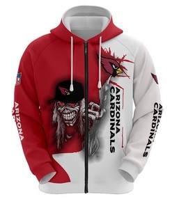 Arizona Cardinals Ultra Death Graphic 3D Hoodie - Great For Halloween