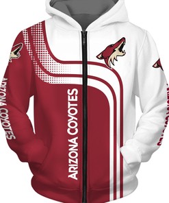 Arizona Coyotes All Over Print Long Sleeve Hoodie 3D Gifts For Fans