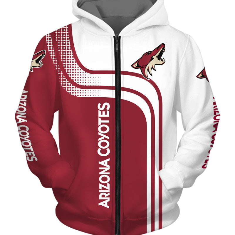 Arizona Coyotes All Over Print Long Sleeve Hoodie 3D Gifts For Fans