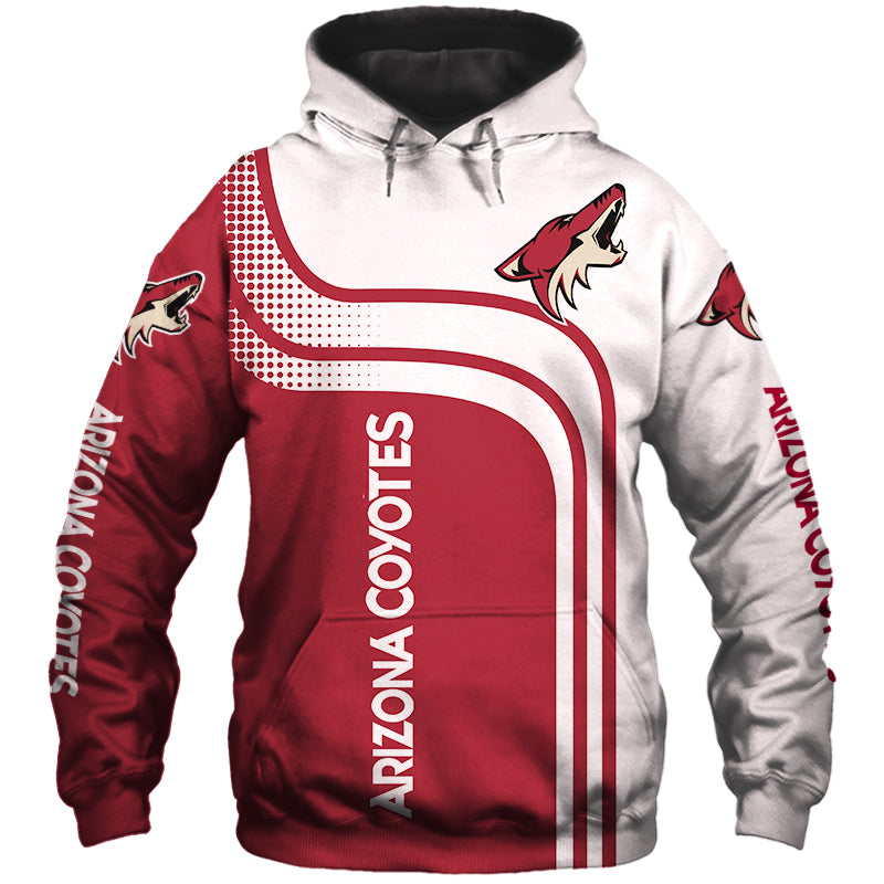 Arizona Coyotes All Over Print Long Sleeve Hoodie 3D Gifts For Fans