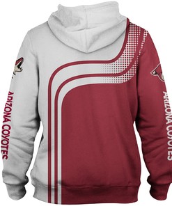 Arizona Coyotes All Over Print Long Sleeve Hoodie 3D Gifts For Fans