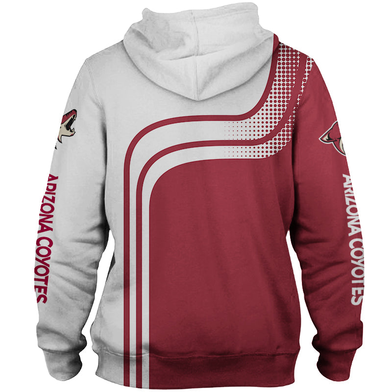 Arizona Coyotes All Over Print Long Sleeve Hoodie 3D Gifts For Fans