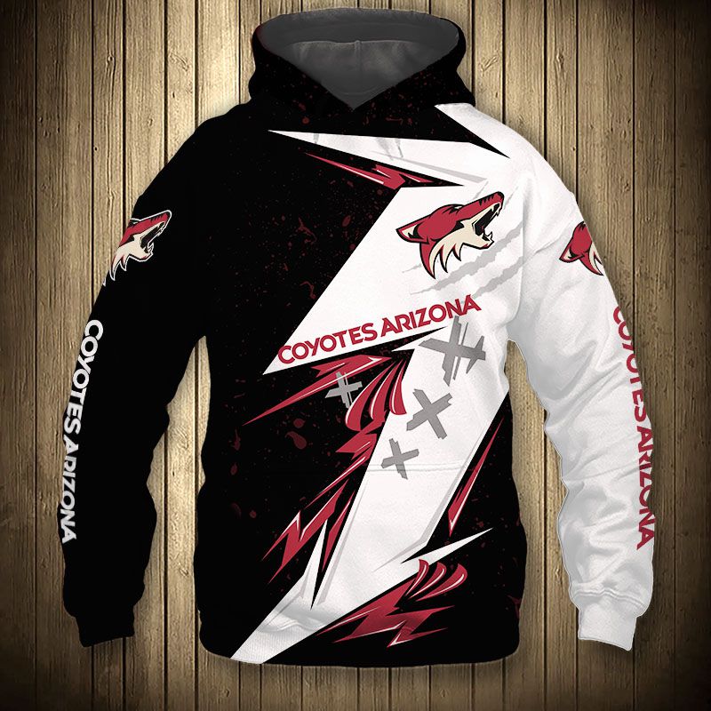 Arizona Coyotes All Over Print Thunder Design Pullover Nhl