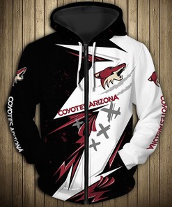 Arizona Coyotes All Over Print Thunder Design Pullover Nhl