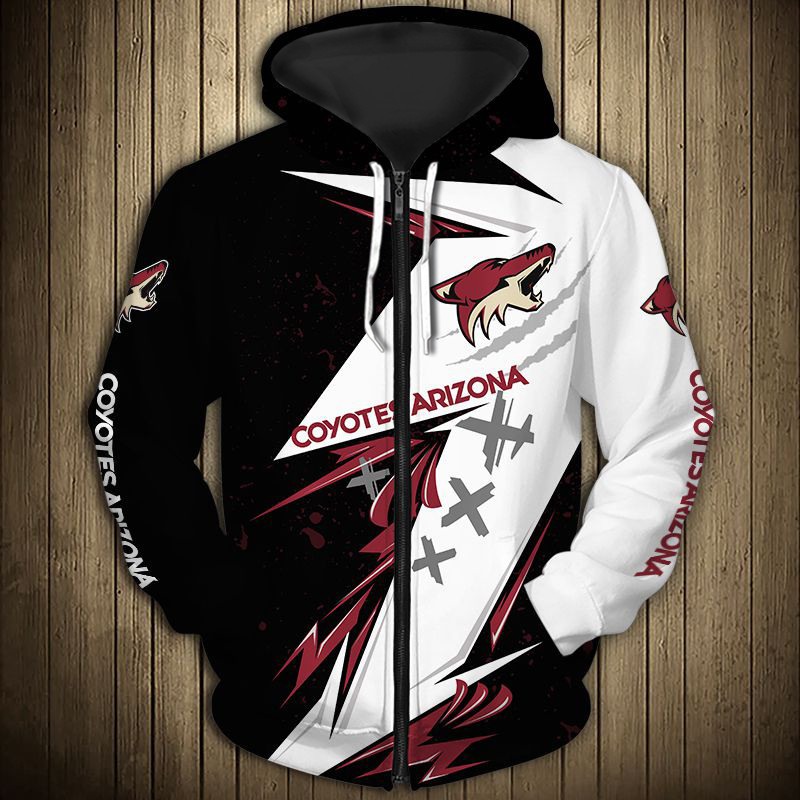 Arizona Coyotes All Over Print Thunder Design Pullover Nhl