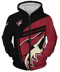 Arizona Coyotes All Over Print Zip Hoodie Gift For Fans
