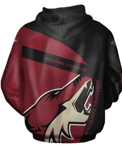 Arizona Coyotes All Over Print Zip Hoodie Gift For Fans