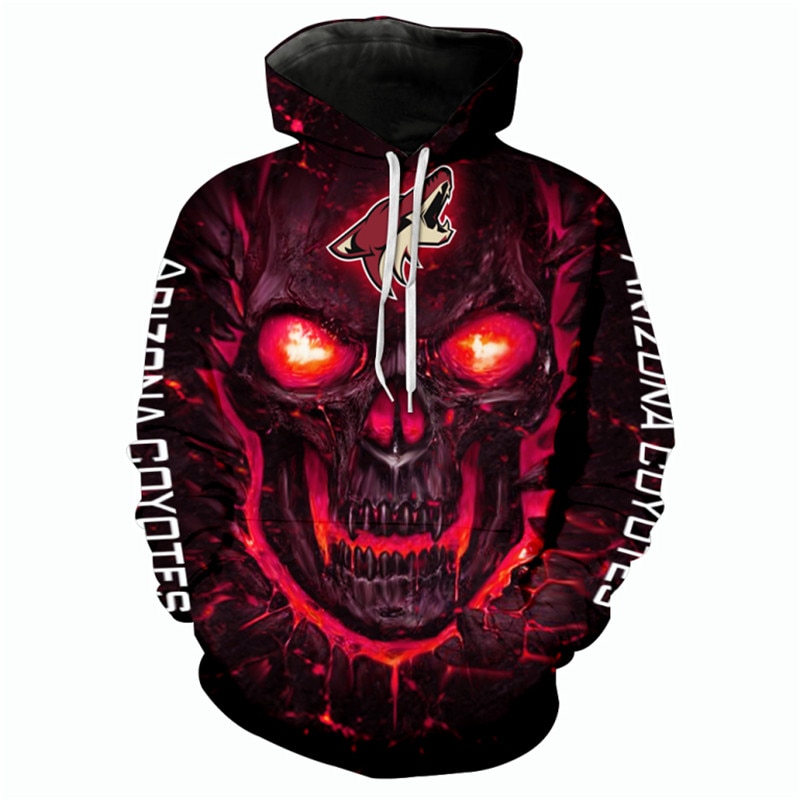 Arizona Coyotes Halloween Hoodie 3D All Over Print Nhl