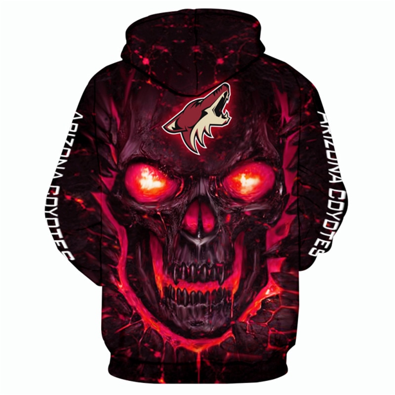 Arizona Coyotes Halloween Hoodie 3D All Over Print Nhl
