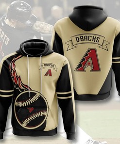 Arizona Diamondbacks All Over Print Zip Hoodie Flame Balls Graphic Gifts For Fans