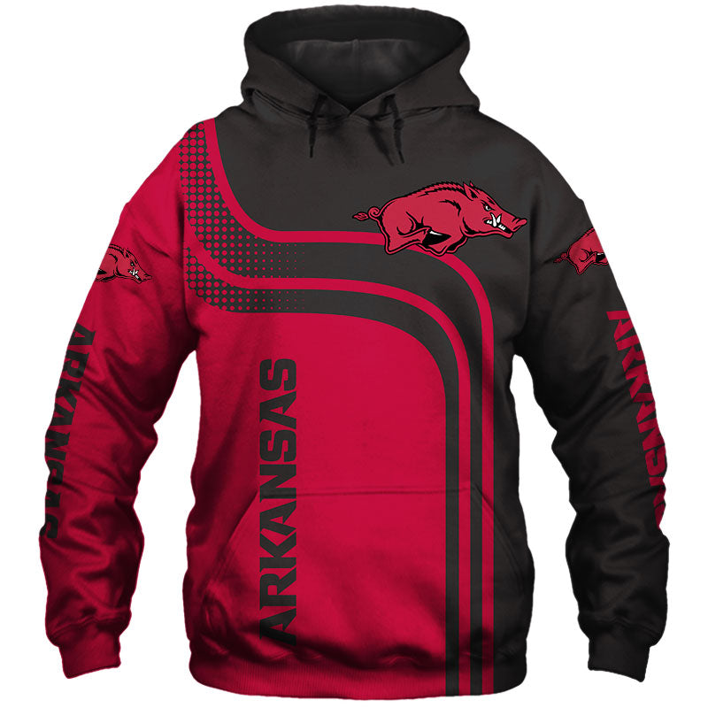 Arkansas Razorbacks All Over Print Pullover And Zip Up Hoodie Gifts For Fans