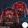 Arkansas Razorbacks Jack Skellington Halloween 3D All Over Print Zip Hoodie