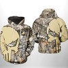 Army Black Knights 3D Camo Veteran Hunting All Over Print Hoodie - Zip-Up Style