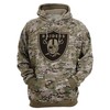 Army Graphic All Over Print Las Vegas Raiders Zip Hoodie Pullover Gift For Fans