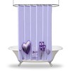 Arrow Ball Heart Shape Printed Showers Curtain For Valentine'S Day