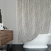 Art Deco Design Dots Rows Boho Black & White Shower Curtain 