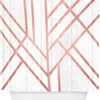 Art Deco Rose Gold Shower Curtain By Elisabeth Fredriksson For Chic Bathrooms