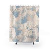 Art Nouveau Pink and Blue Vintage Shower Curtain with William Morris Style Design
